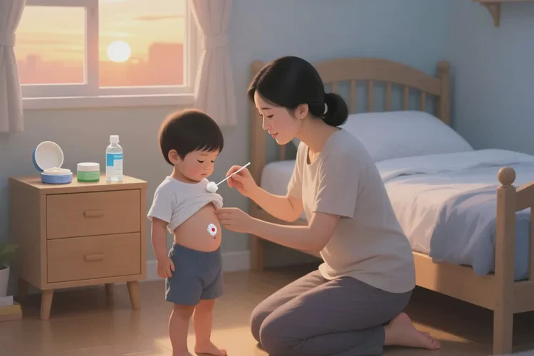 小孩肚子长湿疹可以根治吗(图1)