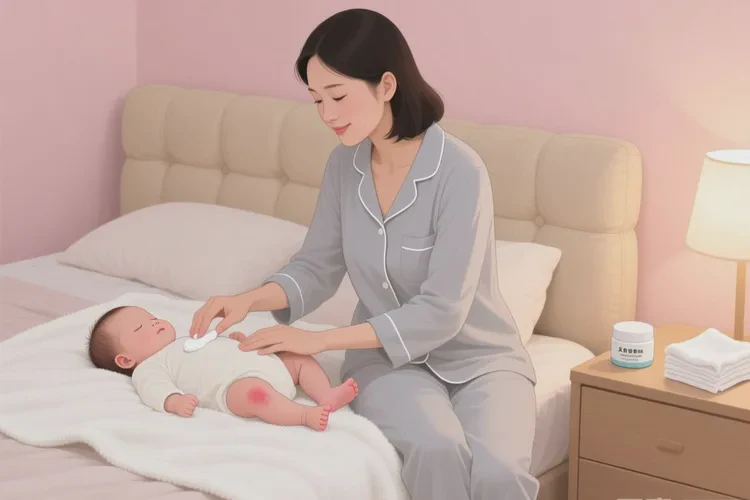 婴儿小腿上容易长湿疹可以根治吗(图1)