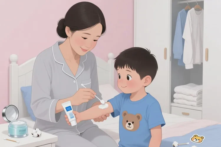 儿童手臂上偶尔起湿疹可以根治吗(图1)