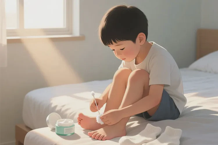 小孩脚上出现湿疹可以根治吗(图1)