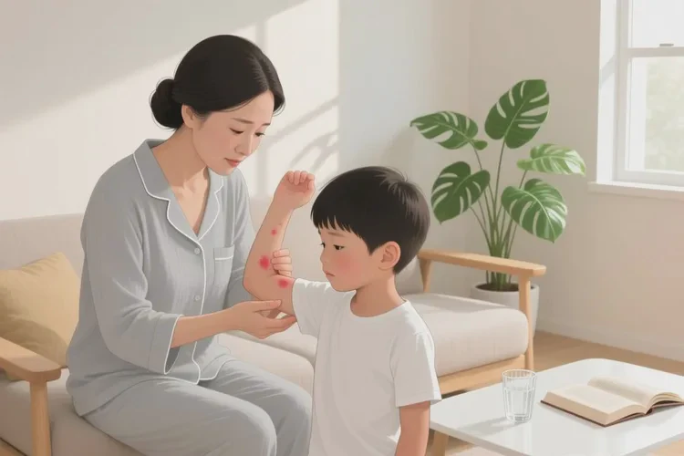 孩子脸上偶尔长湿疹可以根治吗(图2)