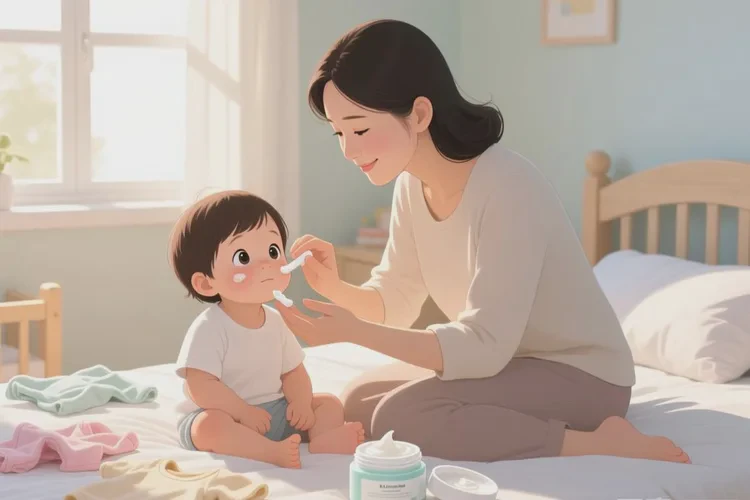 孩子大腿上经常长湿疹可以根治吗(图1)