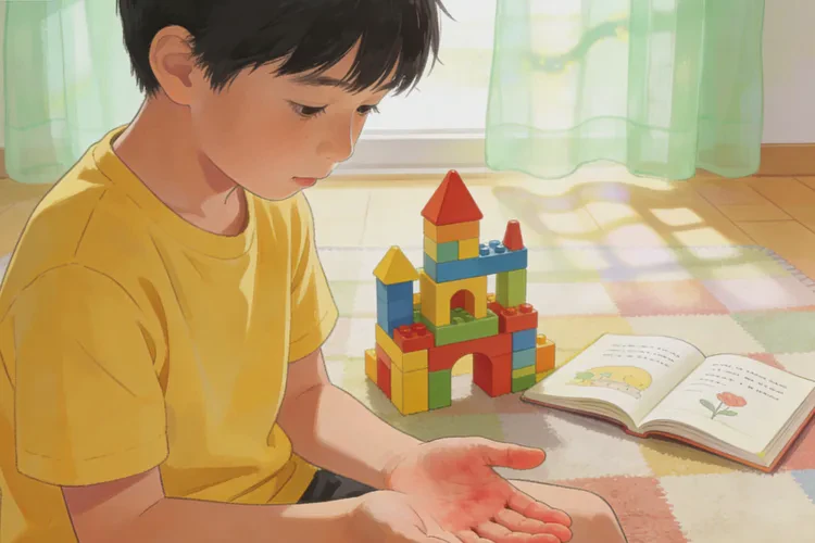 小孩手上容易起湿疹可以根治吗(图1)