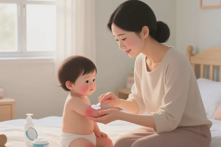 小孩手臂上偶尔起湿疹可以根治吗(图1)