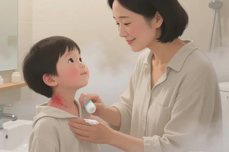 少儿脖子出湿疹可以根治吗(图1)