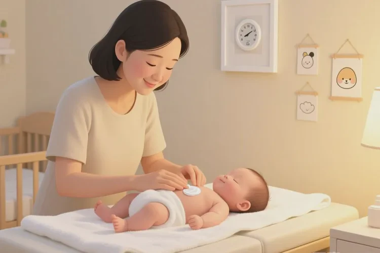 婴儿肚子上偶尔起湿疹可以根治吗(图1)