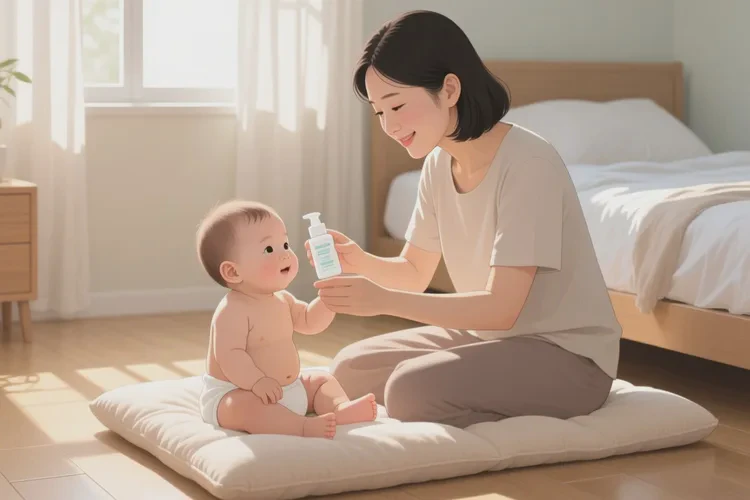 婴儿脖子上有湿疹可以根治吗(图1)