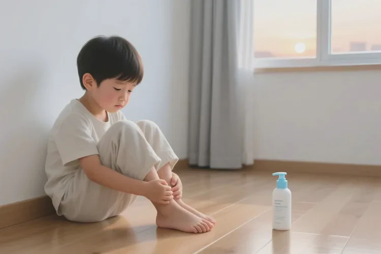 小孩小腿上容易长湿疹可以根治吗(图1)