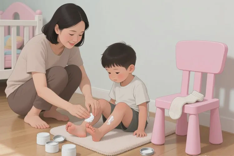 孩子脚上偶尔长湿疹可以根治吗(图1)