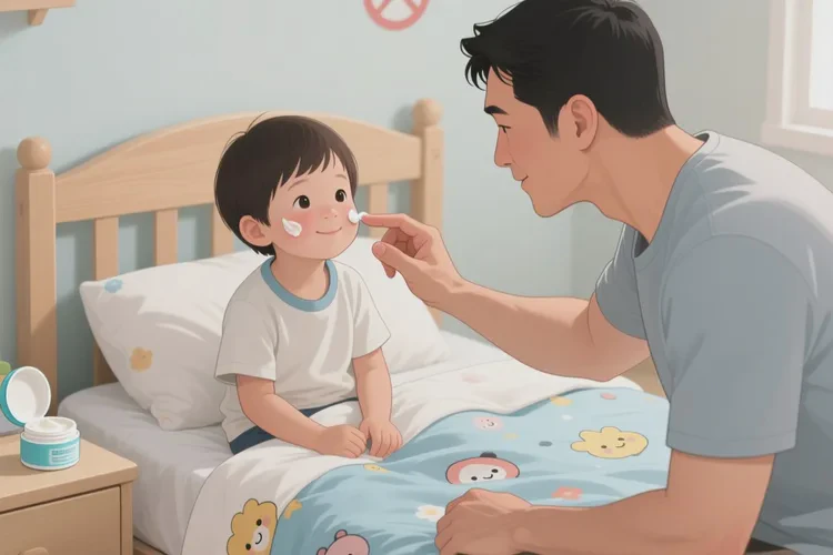 小孩面部容易起湿疹可以根治吗(图1)