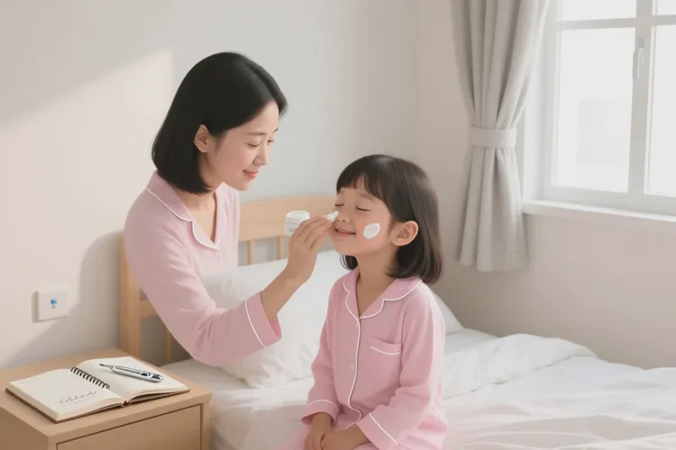 少儿脸上有湿疹可以根治吗(图1)