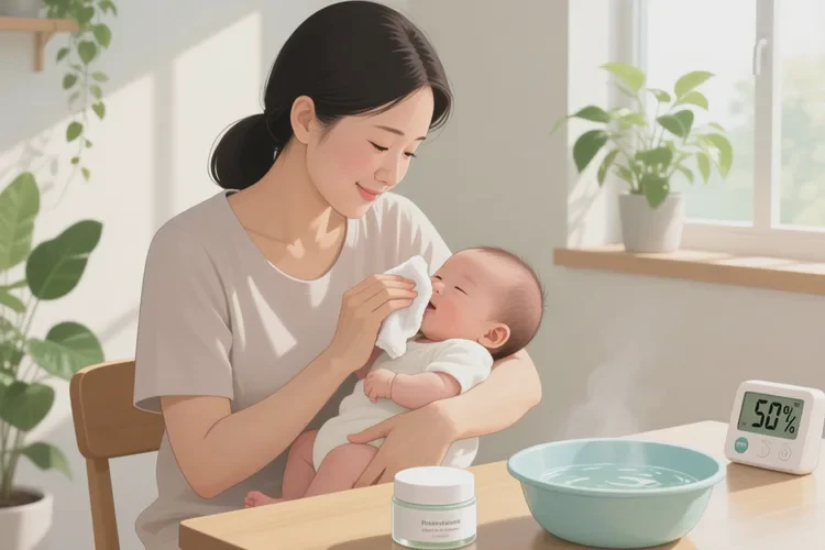 婴儿面部容易长湿疹可以根治吗(图1)