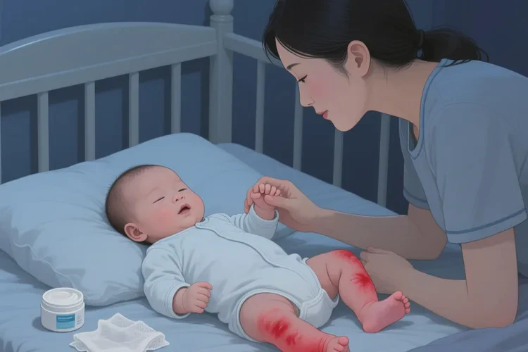 婴儿四肢有湿疹可以根治吗(图1)