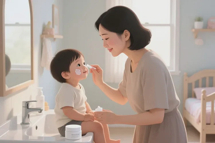 孩子面部偶尔长湿疹可以根治吗(图1)