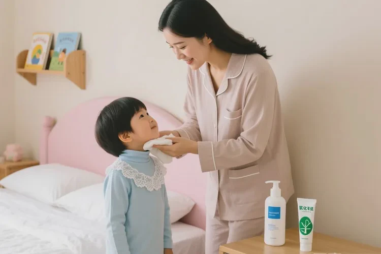 少儿脖子长湿疹可以根治吗(图1)