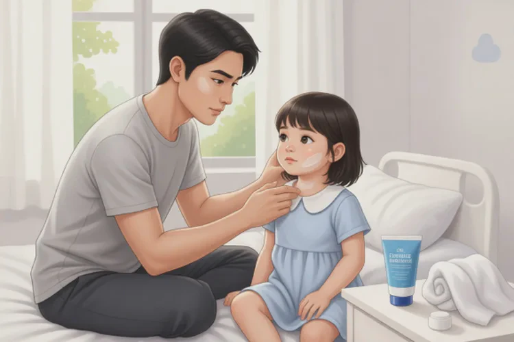 少儿脖子偶尔长湿疹可以根治吗(图1)