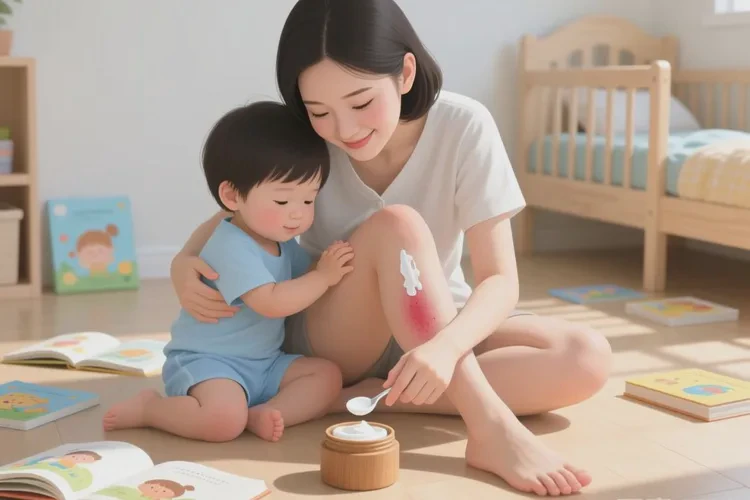 孩子大腿上偶尔起湿疹可以根治吗(图1)