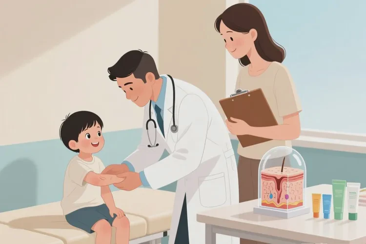 儿童手臂上偶尔长湿疹可以根治吗(图3)