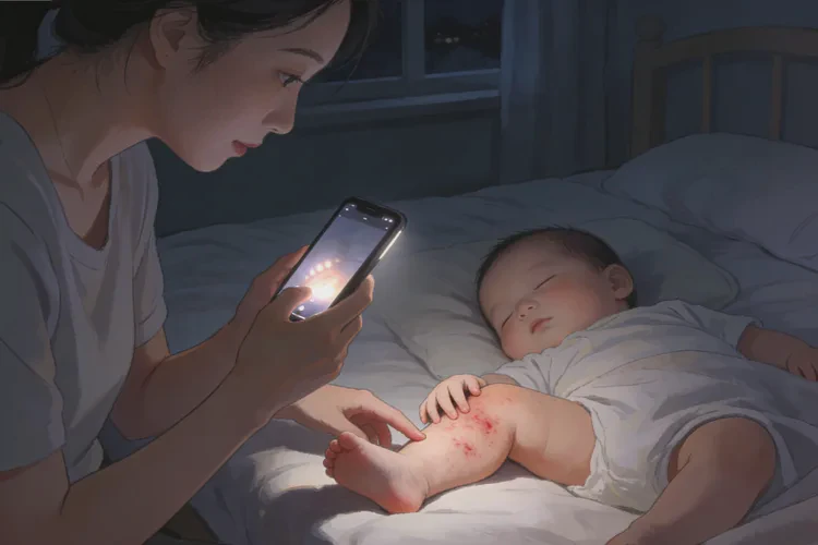 婴儿小腿上出湿疹可以根治吗(图1)