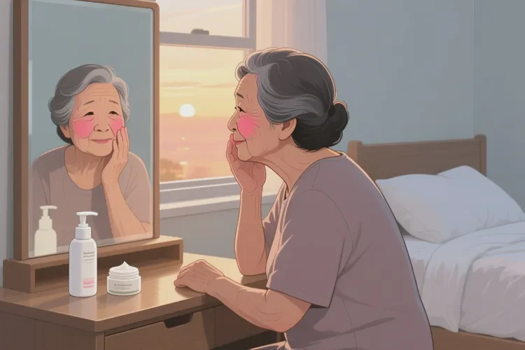 老人脸上偶尔起湿疹可以根治吗(图1)