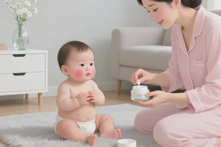 孩子脸上偶尔起湿疹可以根治吗(图1)