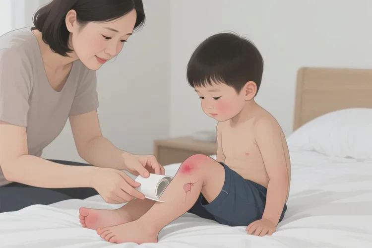 儿童大腿上出现湿疹可以根治吗(图1)