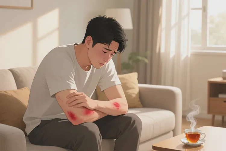 男性手臂上经常长湿疹可以根治吗(图1)