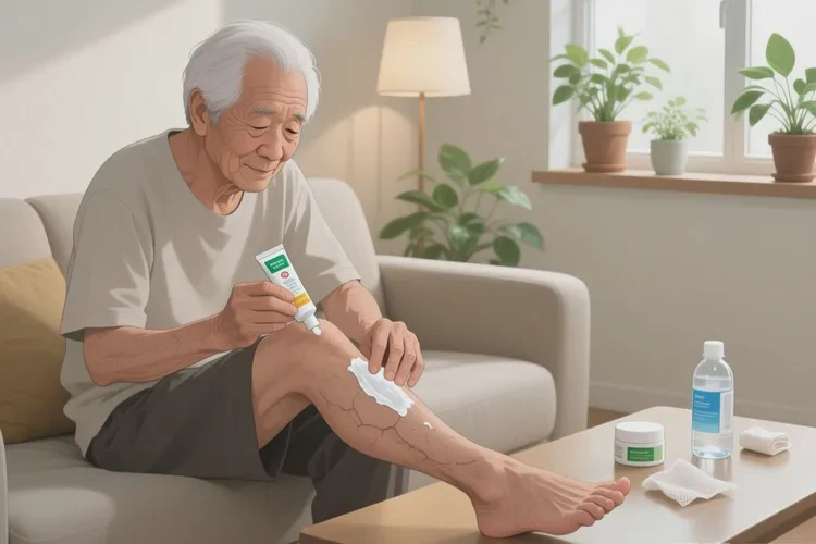 老年人小腿经常长湿疹可以根治吗(图1)