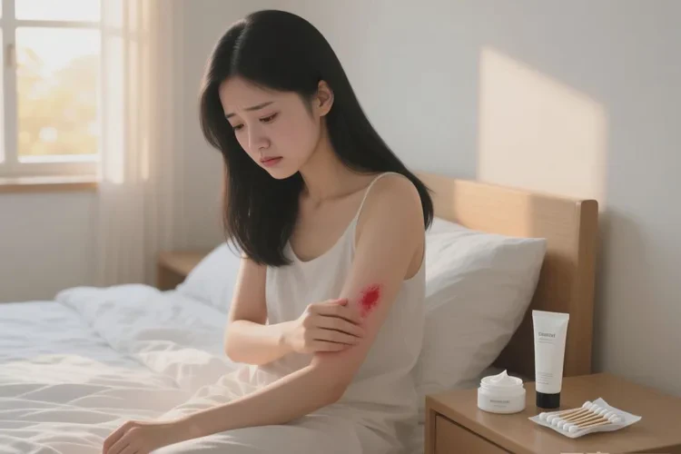 产妇手臂容易起湿疹可以根治吗(图1)