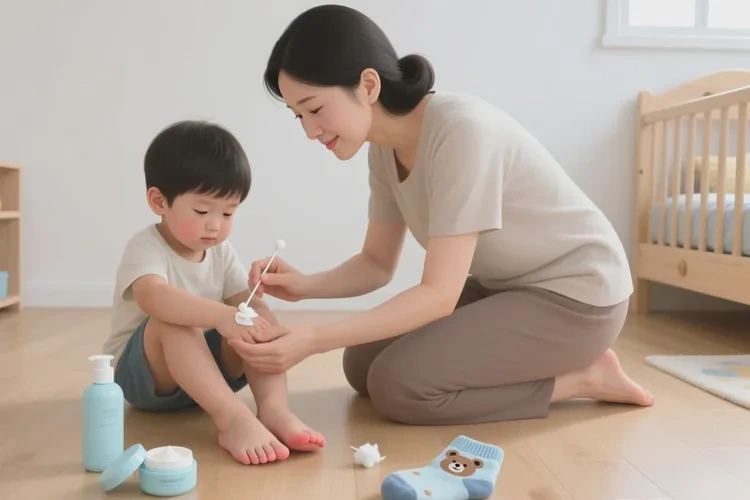 少儿脚上偶尔长湿疹可以根治吗(图1)