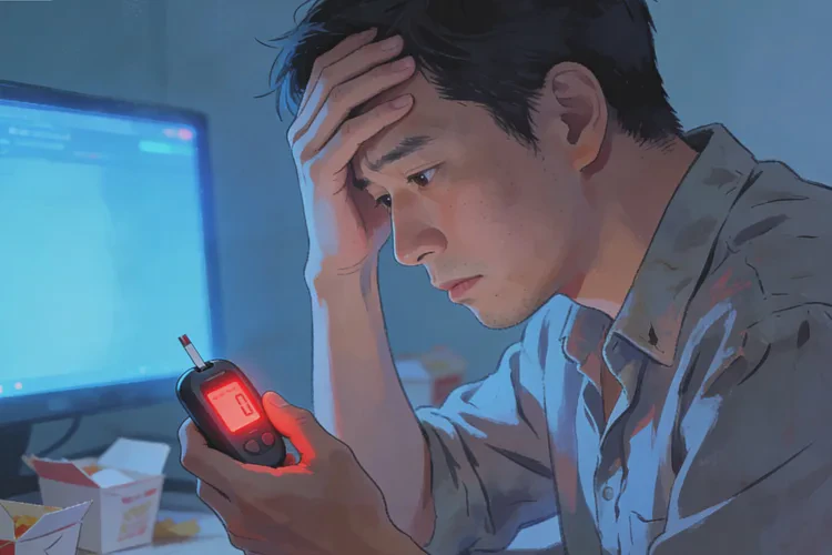 30岁晚餐血糖26.2是怎么回事(图1)