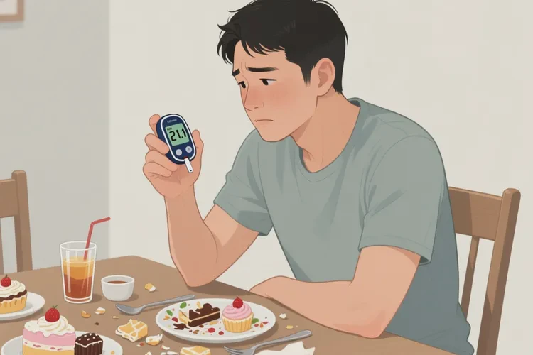 30岁晚餐血糖21.1是怎么回事(图1)