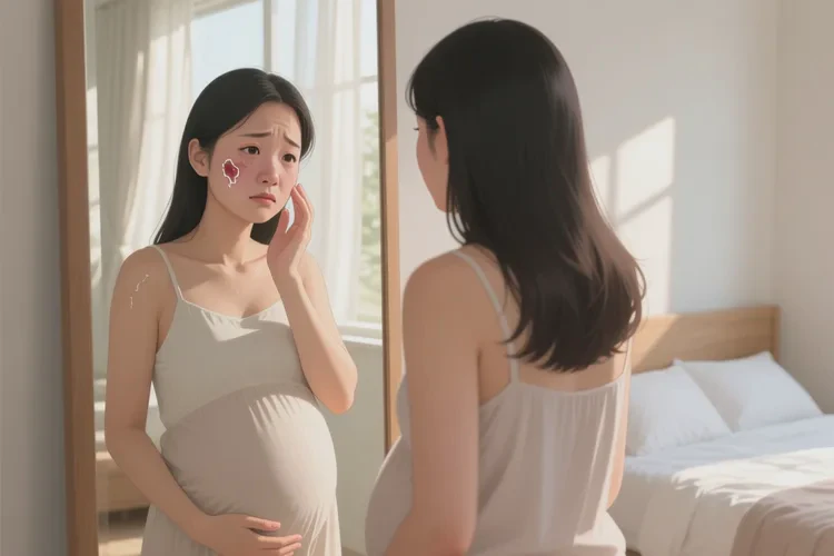 孕妇脸上起湿疹可以根治吗(图1)