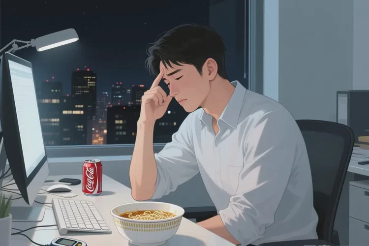 30岁晚餐血糖27.7是怎么回事(图1)