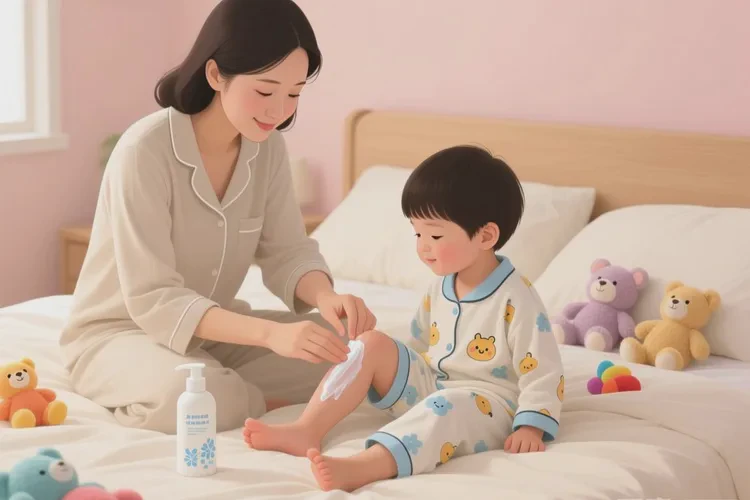 少儿小腿上出现湿疹可以根治吗(图1)