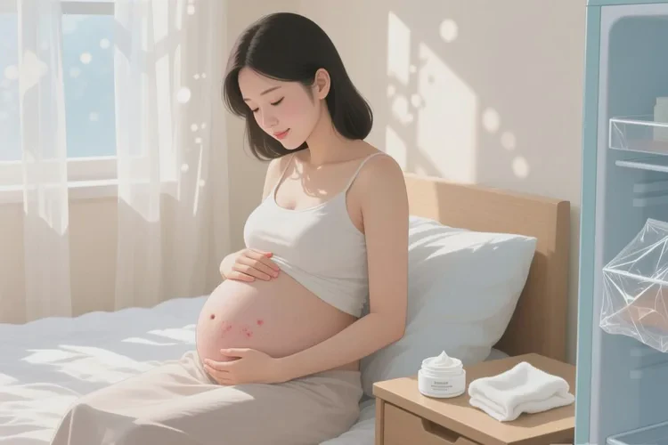 孕妇肚子上偶尔起湿疹可以根治吗(图1)
