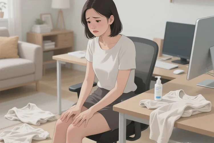 女性大腿长湿疹可以根治吗(图1)