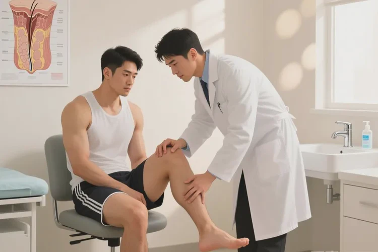 男性小腿上长湿疹可以根治吗(图1)