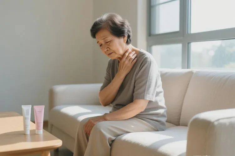 老人脖子上容易起湿疹可以根治吗(图1)