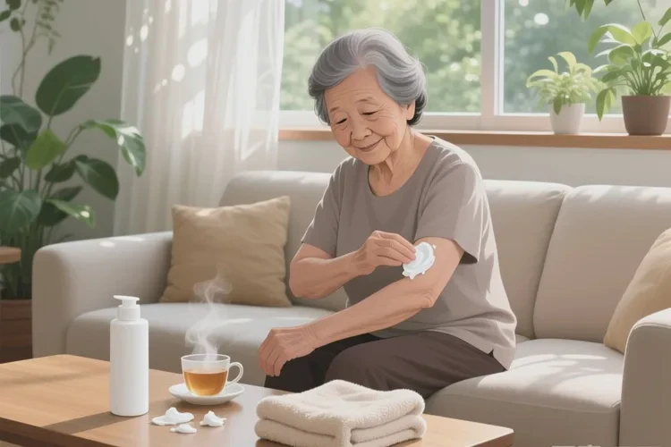 老人手臂偶尔起湿疹可以根治吗(图1)