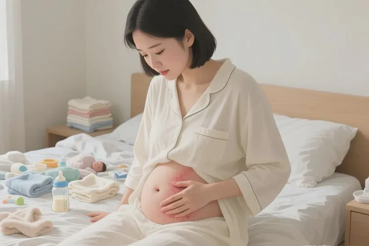 产妇肚子上经常起湿疹可以根治吗(图1)