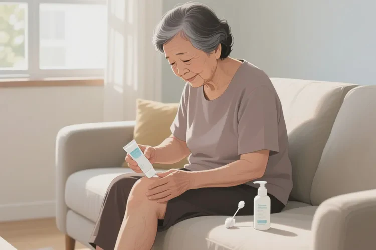 老人小腿上经常起湿疹可以根治吗(图1)