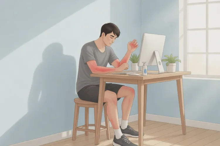 男性手臂经常长湿疹可以根治吗(图1)