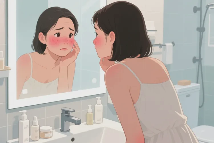 女性脸上偶尔起湿疹可以根治吗(图1)