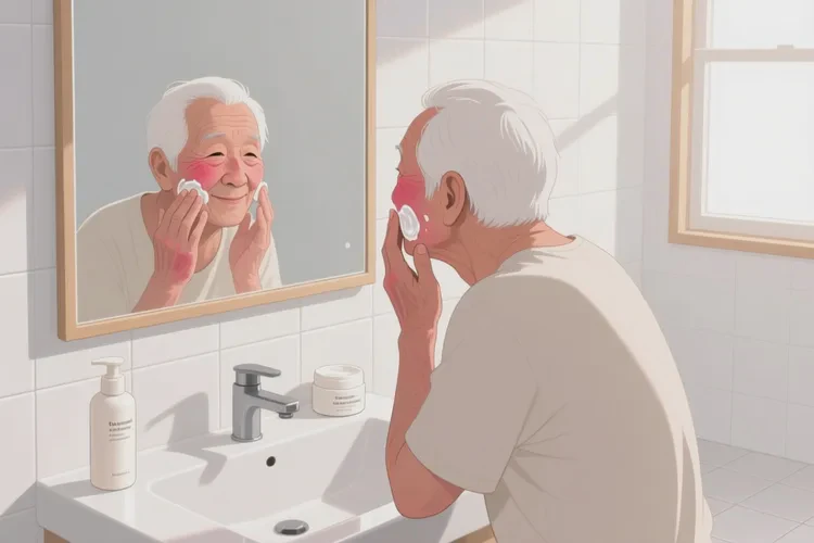 老人面部出湿疹可以根治吗(图1)