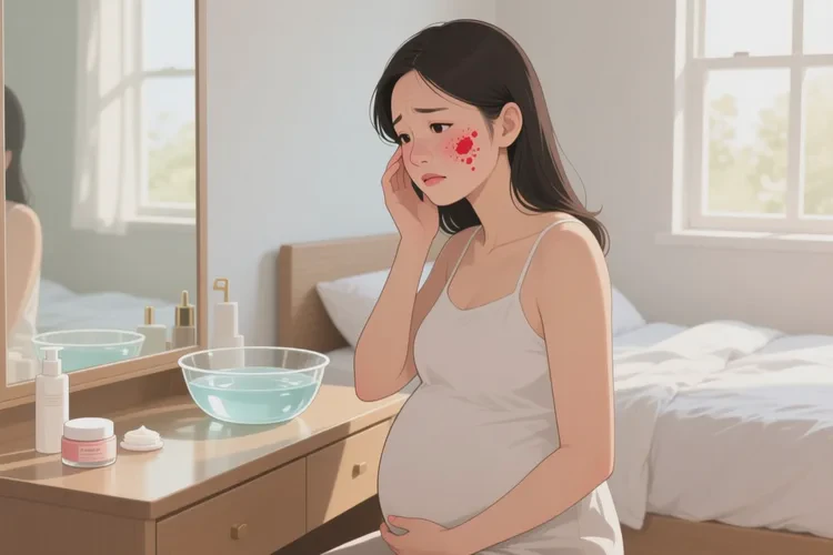 孕妇脸上有湿疹可以根治吗(图1)