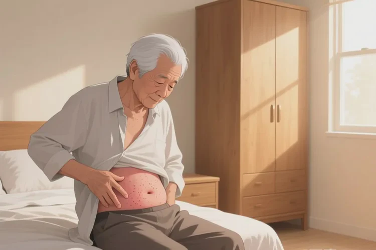 老人肚子出现湿疹可以根治吗(图1)