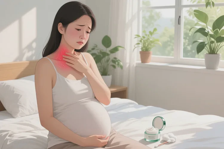 孕妇脖子上偶尔起湿疹可以根治吗(图1)