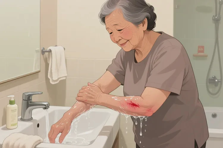 老年人手臂偶尔长湿疹可以根治吗(图1)