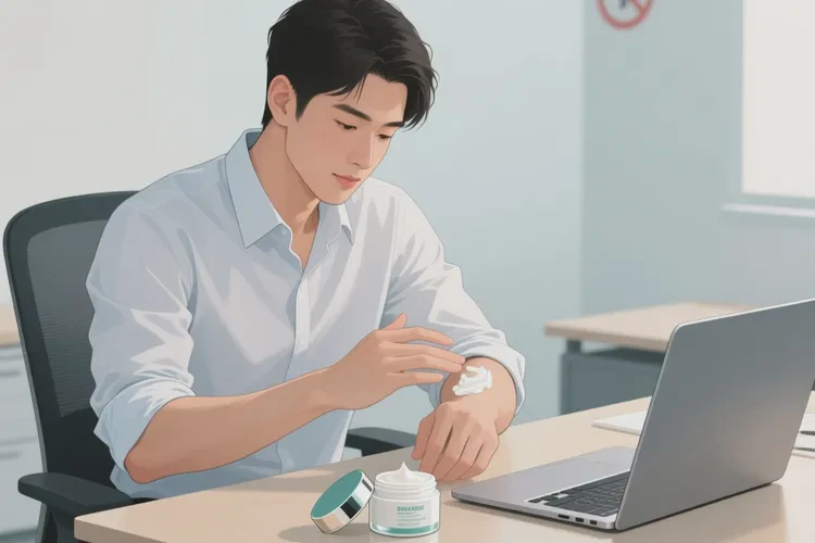 男性手臂上出现湿疹可以根治吗(图1)